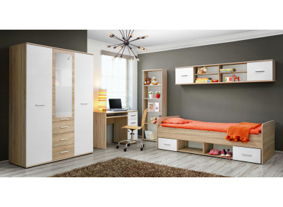 Salle de jeunesse complète Chambre d'enfants moderne Ensemble de bureau de designer Mobilier de luxe