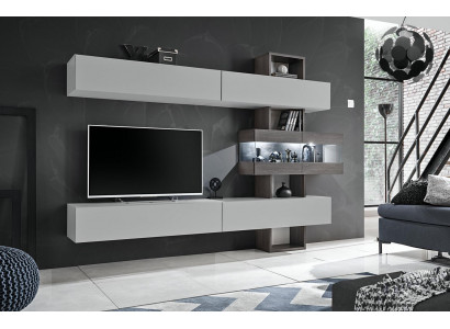 Salle de séjour Mobilier complet Meuble TV Buffet mural Unité murale Bois Ameublement Design