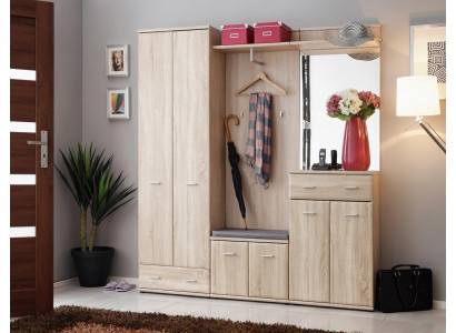 Garderobe de couloir portemanteau de couloir design de meubles en bois garde-robe moderne nouvelle
