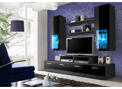 Ensemble mural Style en bois Moderne Mobilier de luxe Salon Armoire murale Complète
