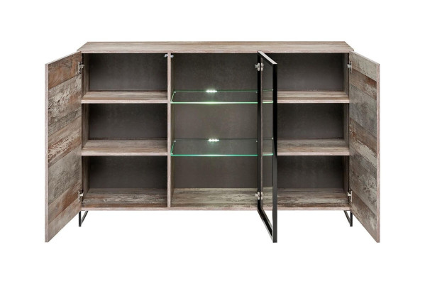 Commode Salon Bois Buffet Bois Mobilier Design Moderne Nouveau