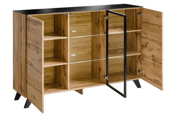 Commode Bois Design Buffet Moderne Mobilier de Salon Nouveau