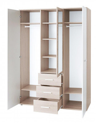 Conception de garde-robe Garde-robe de luxe Mobilier de chambre de style moderne en bois