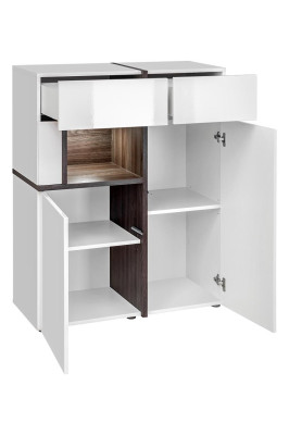 Meubles de designer de garde-robe moderne blanc de luxe en bois pour salon.