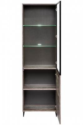 Vitrine Design Armoire en bois Moderne nouveau Mobilier Gris Bois Ameublement