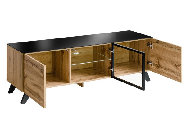 Design Meuble de télévision Lowboard Salon Mobilier en bois de luxe Meubles modernes