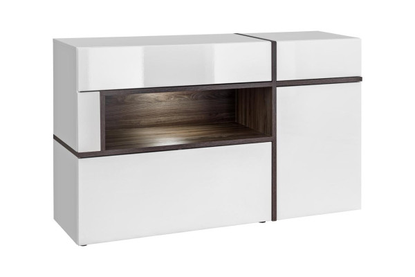 Commode de designer moderne de luxe pour le salon en bois blanc