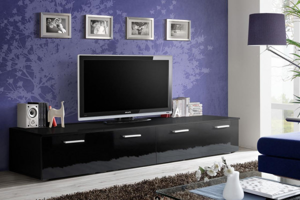 Meuble TV design moderne pour salon, commode en bois mobilier de luxe.