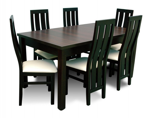 Table à manger Salle à manger Ensemble complet 6x chaises Ensemble Ess Bois Table Tables 7 pièces