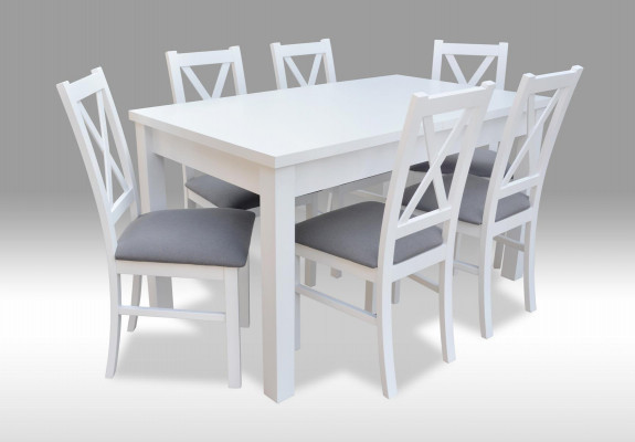 Table à manger 6 Chaises Chaise Salle à manger Suite Fauteuils Tables Table S18-L 7 pièces.