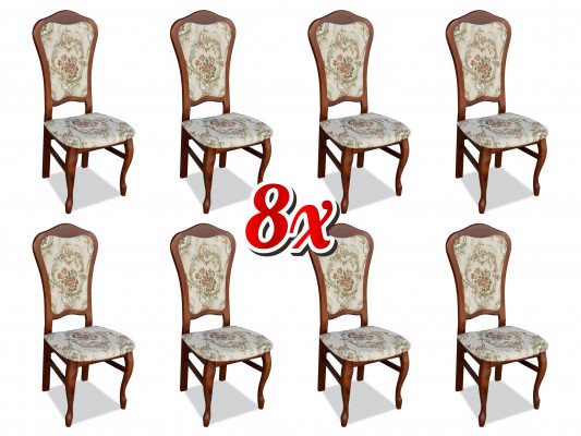 Ensemble de sièges complet Design Ensemble de chaises de salle à manger Jeu de chaises 8x Ensemble de groupes de nouveaux
