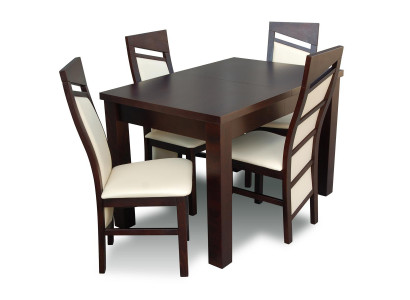 Ensemble de salle à manger: Table à manger 4 chaises. Ensemble suite de table à manger classique 5 pièces. Nouveau.