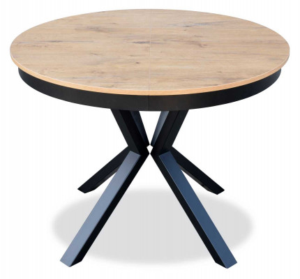 Table de salle à manger de luxe Table ronde marron Salle à manger Design en bois Tables 100 cm