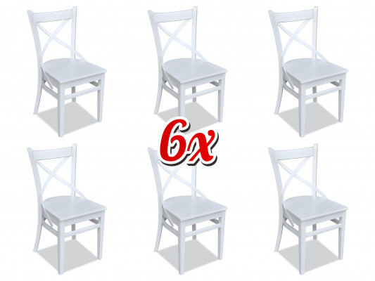 Suite mobilier en bois Ensemble de salle à manger Ensemble de salle à manger 6x Ensemble de chaises Chaises neuves