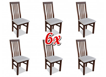 Salle à manger Restaurant Cuisine Groupe Fauteuil 6x Fauteuil de salon Chaise rembourrée Chaise