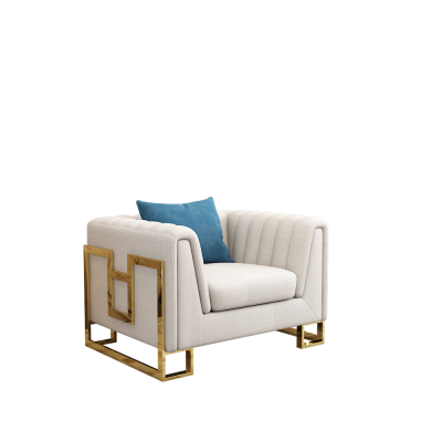 Suite Rembourrée Canapé en Cuir Canapé Rembourré Sièges 2+1 Designer