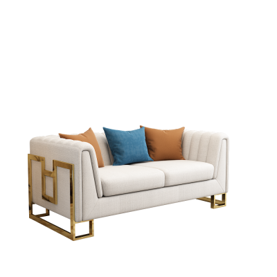 Suite Rembourrée Canapé en Cuir Canapé Rembourré Sièges 2+1 Designer