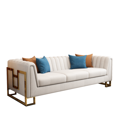 Suite Rembourrée Canapé en Cuir Canapé Rembourré Sièges 2+1 Designer