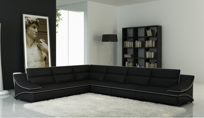 Canapé d'angle Suite rembourrée Canapé Canapé paysager Salon Siège Coin Textile Cuir