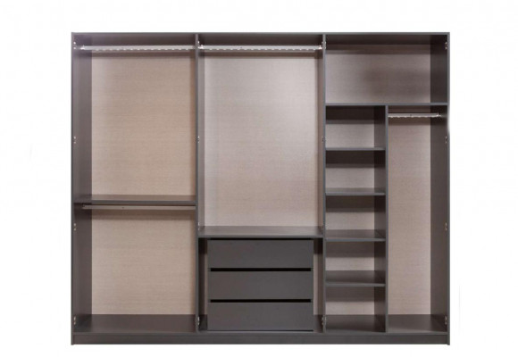 Ensemble de chambre luxueux Meubles design Lit de luxe Armoire en bois