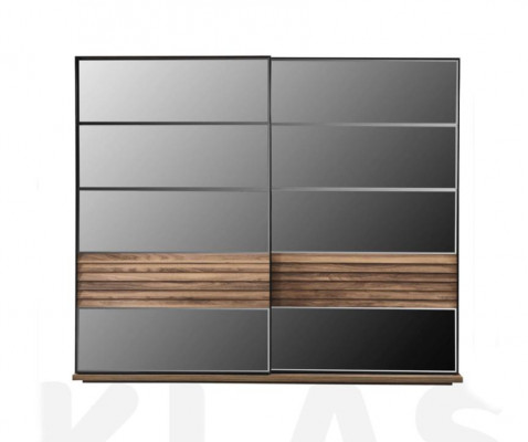 Mobilier de chambre moderne Lit double Rembourrage Tables de chevet en bois Armoire