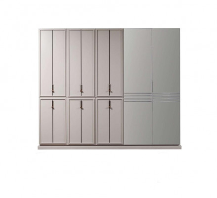 Placard de chambre gris Armoires de luxe Armoire en bois Meubles Armoire