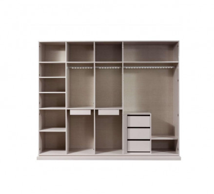 Placard de chambre gris Armoires de luxe Armoire en bois Meubles Armoire