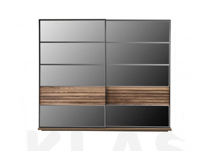 Armoire noire Mobilier de chambre moderne Armoire en bois