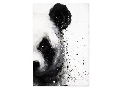 Image abstraite Panda Véritable Artisanat Cadre Peintures à l'huile Images modernes Abstraites