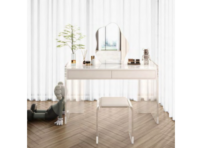Table de maquillage White Stillvoler Design Chambre à coucher Tiroirs Meubles en bois