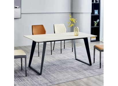 Table à manger blanche Tables de cuisine design Meubles de salle à manger Tables en bois