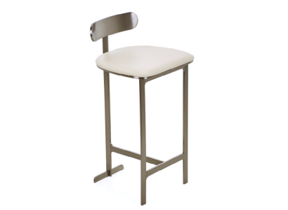 Chaise de bar blanche, mobilier de salon, rembourrage, siège unique, moderne, salle à manger