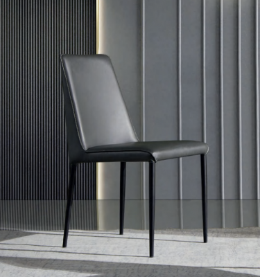 Chaise de salle à manger noire complète Chaises en bois de designer Fauteuils en textile