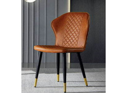 Salle à manger marron Chaise Moderne 1 place Designer Fauteuil une place