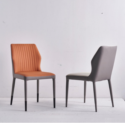 Chaises de salle à manger en fauteuil marron, chaise rembourrée, fauteuil une place, chaises en bois de luxe