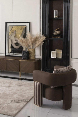 Canapé d'angle Fauteuil Canapé en tissu Meuble TV Buffet bas Beige Moderne Ensemble de 3 pièces