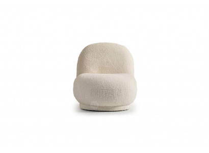Fauteuil Fauteuil Cocktail Moderne Blanc Tissu Rembourrage Place Assise Simple