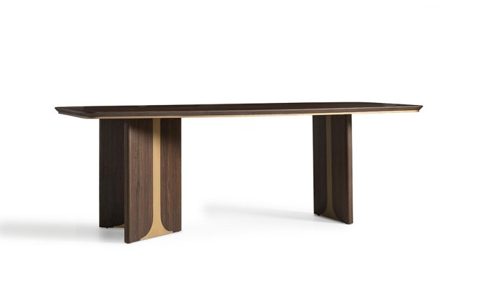 Table à manger Table Salle à manger Table de salle à manger Bois Marron Mobilier de salle à manger