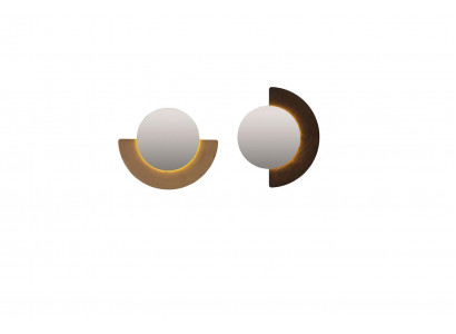 Groupe miroir mural Miroir 2 pièces miroir décoratif miroir d'entrée rond Ensemble en bois