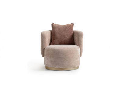 Fauteuil inclinable Chaise de relaxation Moderne Tissu d'ameublement beige Siège une place Conception une place