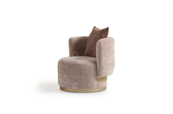 Fauteuil inclinable Chaise de relaxation Moderne Tissu d'ameublement beige Siège une place Conception une place