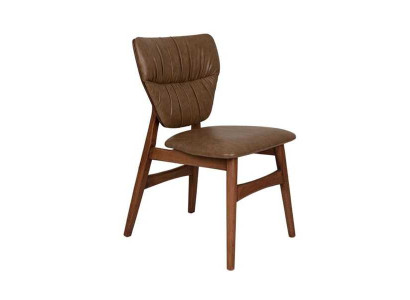 Chaise de salle à manger brune, fauteuil designer luxueux, fauteuil élégant et nouveau