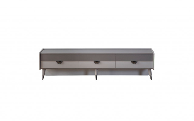 Buffet design gris pour salon Meuble TV pour salon Meuble TV bas Mobilier bas nouveau