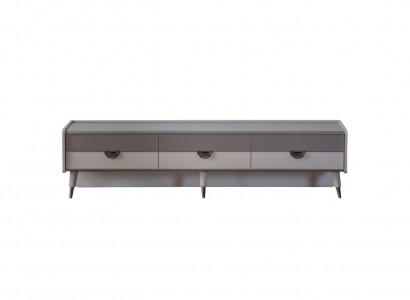 Buffet design gris pour salon Meuble TV pour salon Meuble TV bas Mobilier bas nouveau