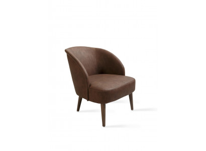 Moderne Sessel in Braun Polstermöbel Wohnzimmer Designausstattung neu