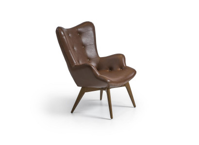 Fauteuil marron Luxe Meubles rembourrés Salon nouvel Ameublement Design Moderne