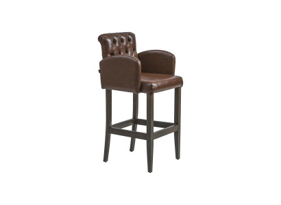 Tabouret de bar moderne en bois Chaise Tabouret de bar Chaise de salle à manger Meubles de luxe