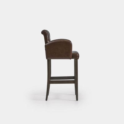 Tabouret de bar moderne en bois Chaise Tabouret de bar Chaise de salle à manger Meubles de luxe