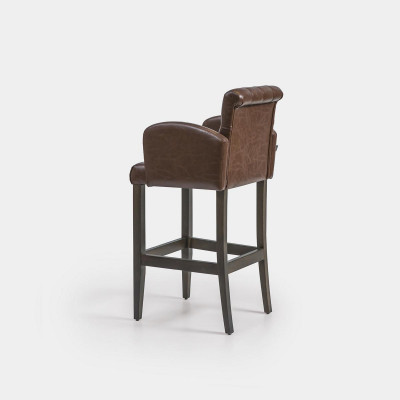 Tabouret de bar moderne en bois Chaise Tabouret de bar Chaise de salle à manger Meubles de luxe