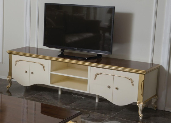 Sideboard télé Armoire Basse Armoire télé Meuble Table TV Blanc nouveau